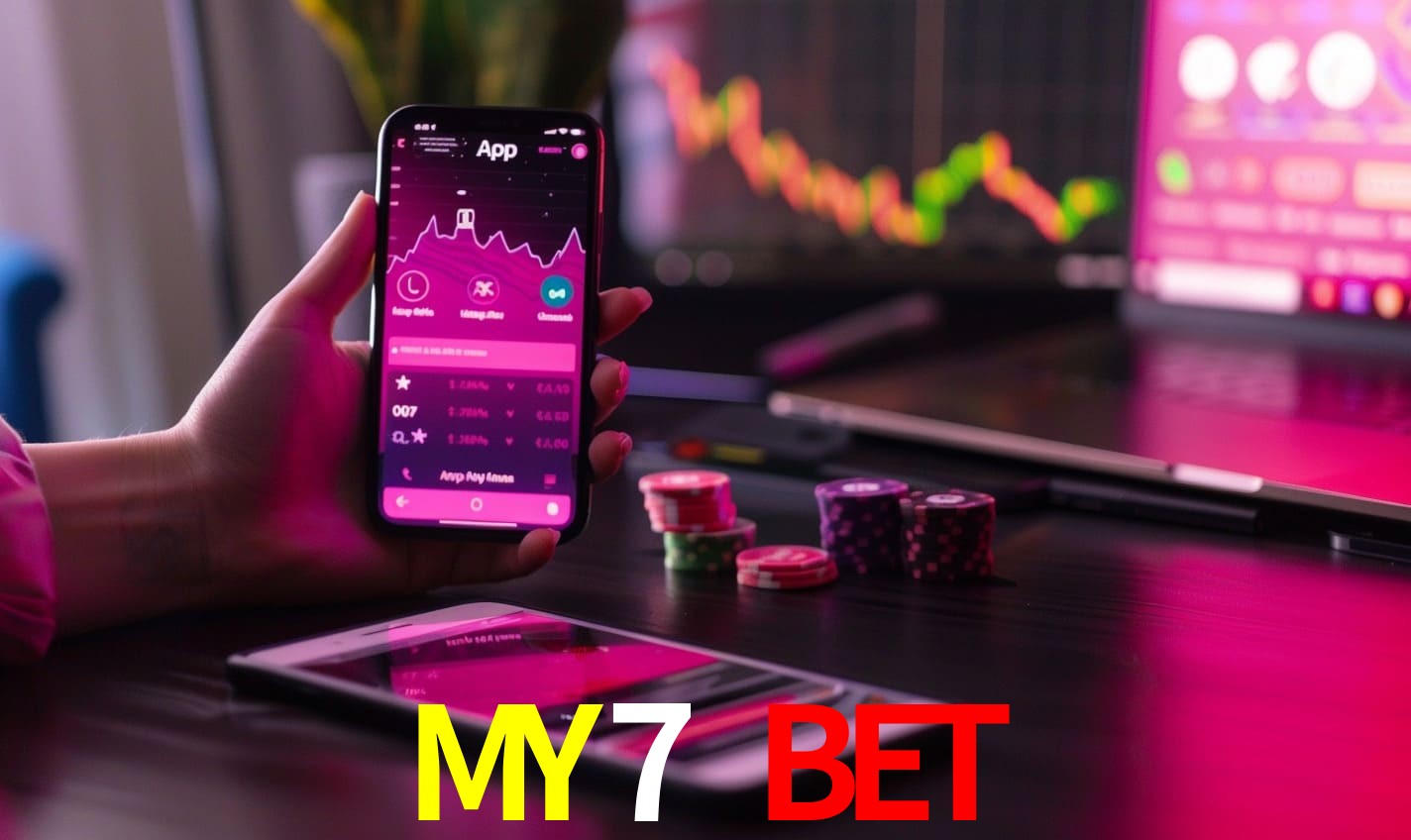 Comparação APP mobile vs versão web da MY7 BET